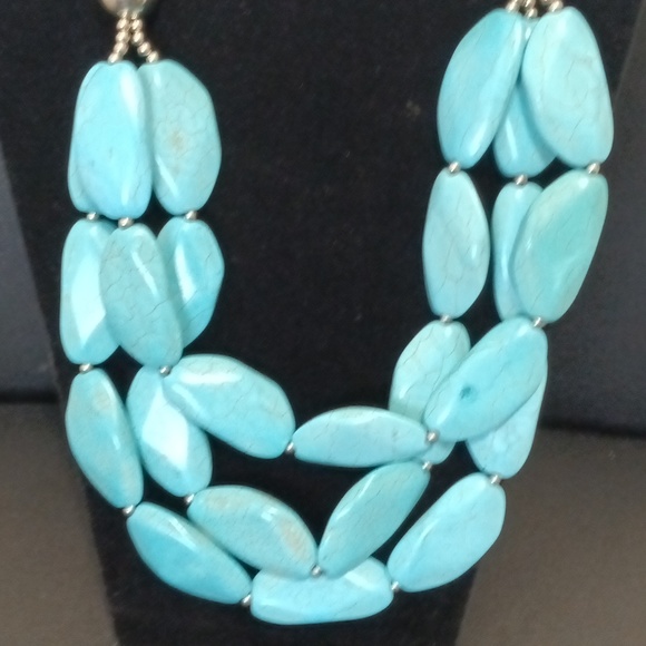 Paparazzi Zi Collection Turquoise Necklace set. - Picture 4 of 5